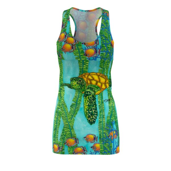 Women's Racerback Dress,  Green Flash