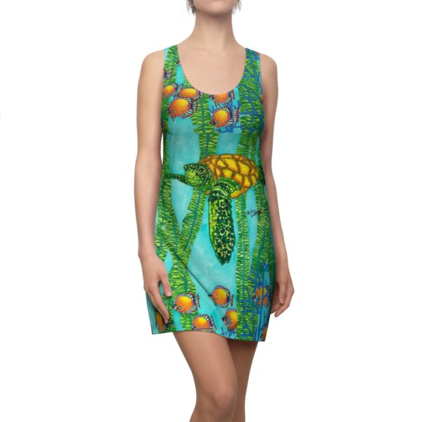 Women's Racerback Dress,  Green Flash - Image 5