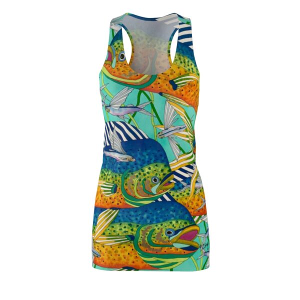 Women's Racerback Dress, Fishing Fun