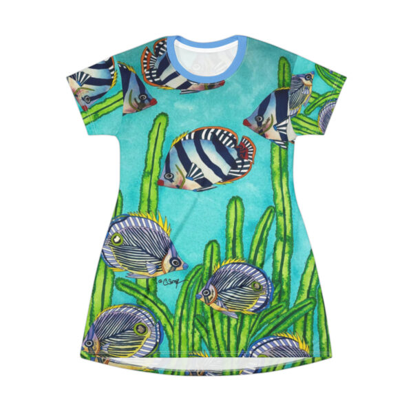 T-Shirt Dress, Magic Garden - Image 2