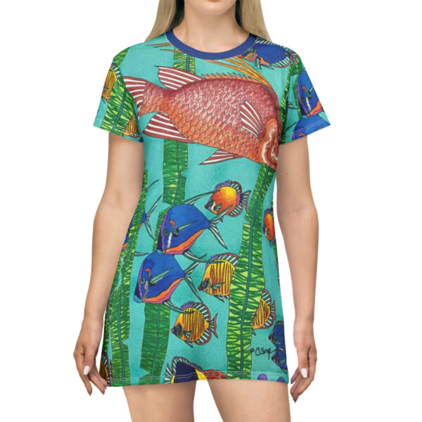 T-Shirt Dress, Tropical Splendor