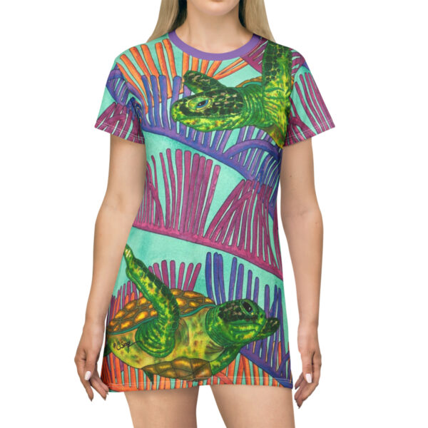 T-Shirt Dress, Ocean Current