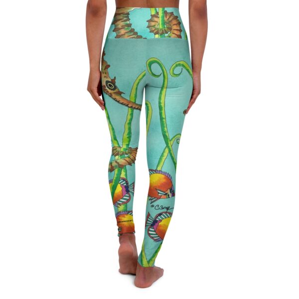 High Waisted Yoga Leggings, Hide & Seek - Image 2