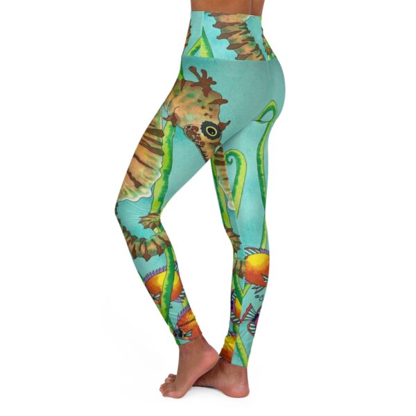 High Waisted Yoga Leggings, Hide & Seek - Image 3