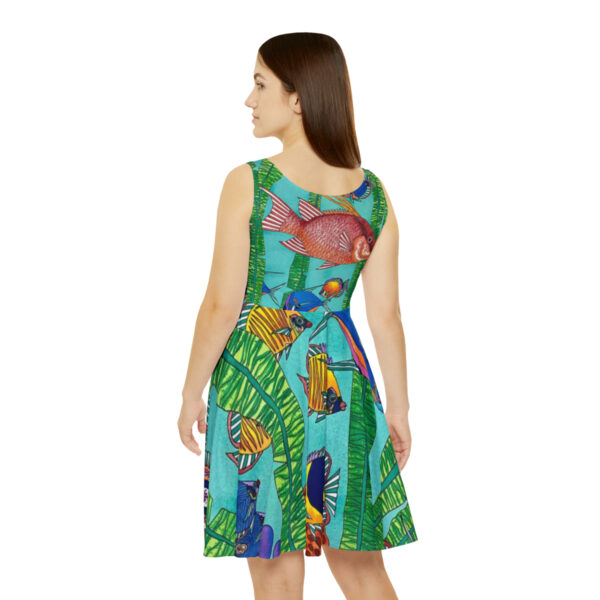 Women's Skater Dress, Tropical Splendor - Image 3