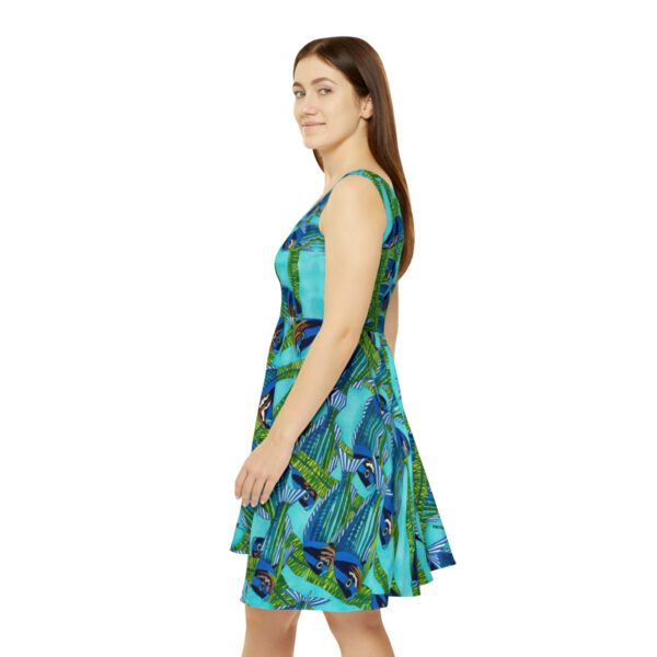 Women's Skater Dress, In School in Paradise - Image 4