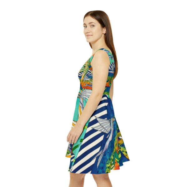 Women's Skater Dress, Fishing Fun - Image 4