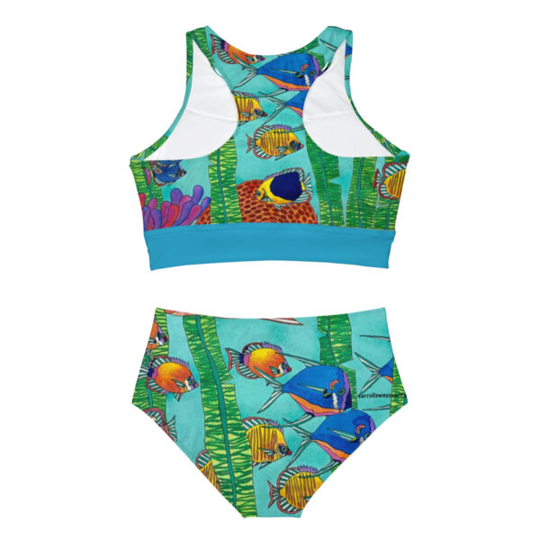 Sporty Bikini Set, Tropical Splendor - Image 2