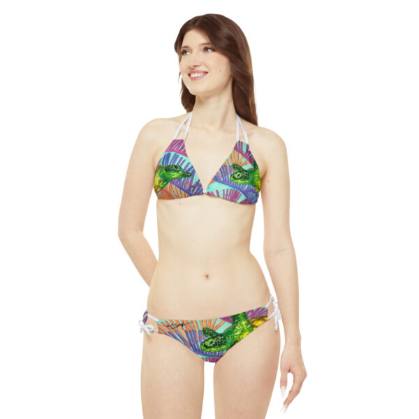 Strappy Bikini Set, Ocean Current - Image 3