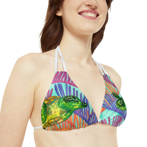 Strappy Bikini Set, Ocean Current - Image 6