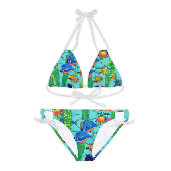 Strappy Bikini Set, Tropical Splendor