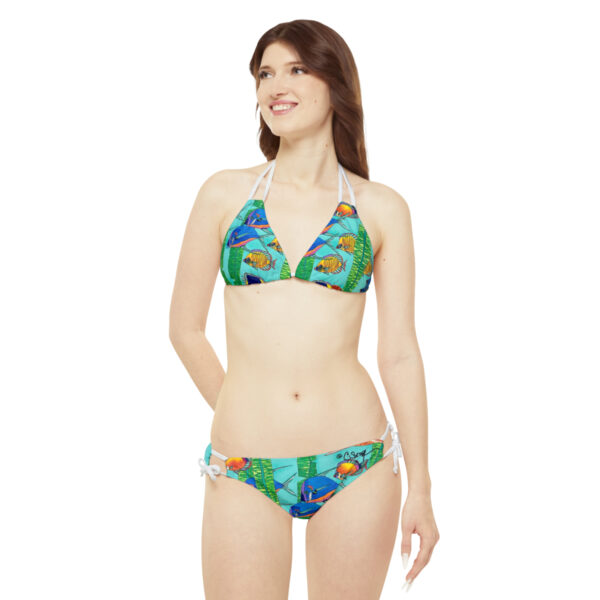 Strappy Bikini Set, Tropical Splendor - Image 3