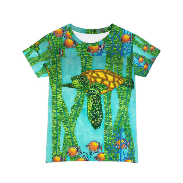 Women's Short Sleeve Shirt, Green Flash - Image 2