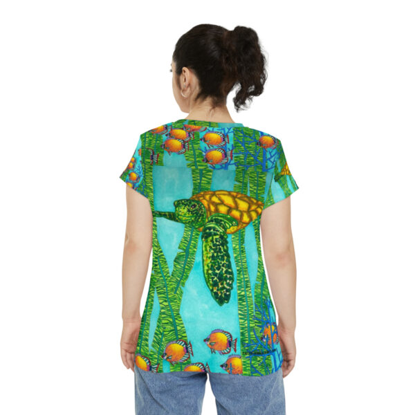 Women's Short Sleeve Shirt, Green Flash - Image 6