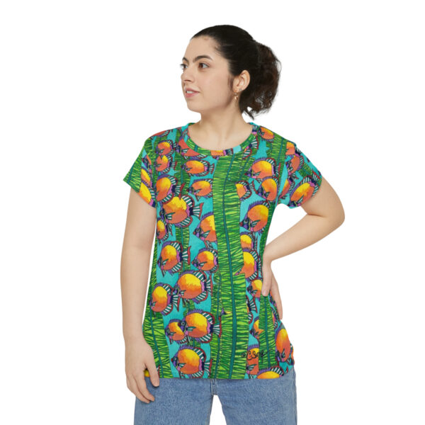 Women's Short Sleeve Shirt, Gulf Streaming - Image 5