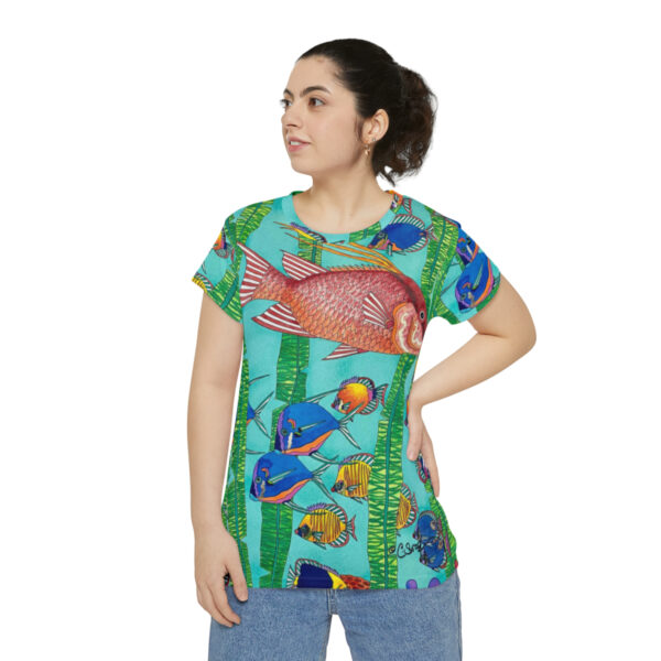 Women's Short Sleeve Shirt, Tropical Splendor - Image 5