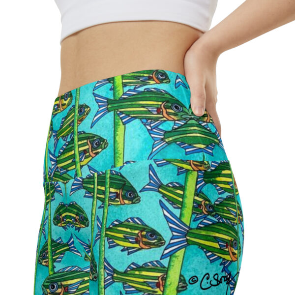 Women's Workout Shorts, Running With The Tide - Image 7