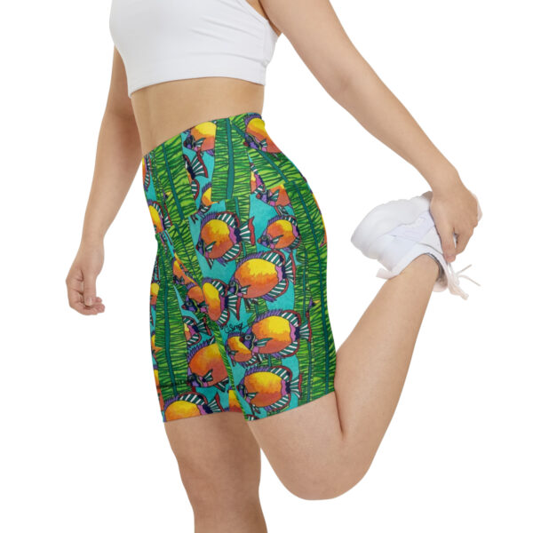 Women's Workout Shorts, Gulf Streaming - Image 8