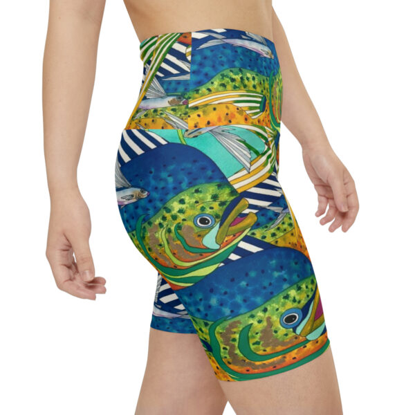 Women's Workout Shorts, Fishing Fun - Image 6