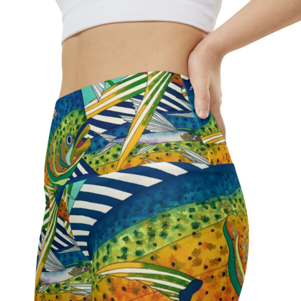 Women's Workout Shorts, Fishing Fun - Image 7