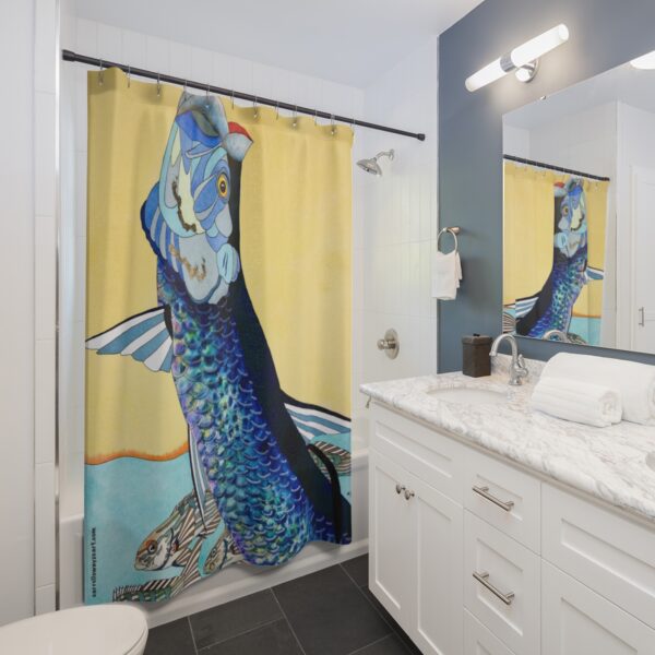 Original Shower Curtain design by © Carroll Swayze "Silver King Magic"