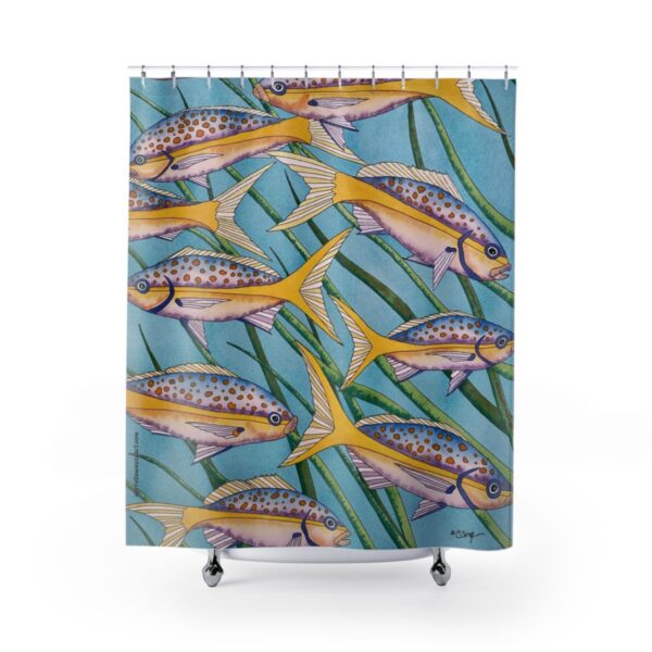 Original Shower Curtain design by © Carroll Swayze "Undersea Patterns" - Image 2