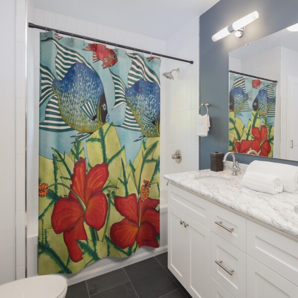 Original Shower Curtain design by © Carroll Swayze "Universal Beauty"