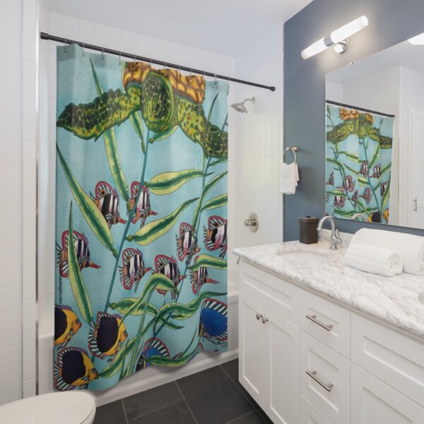 Original Shower Curtain design by © Carroll Swayze "Life is a Dance"