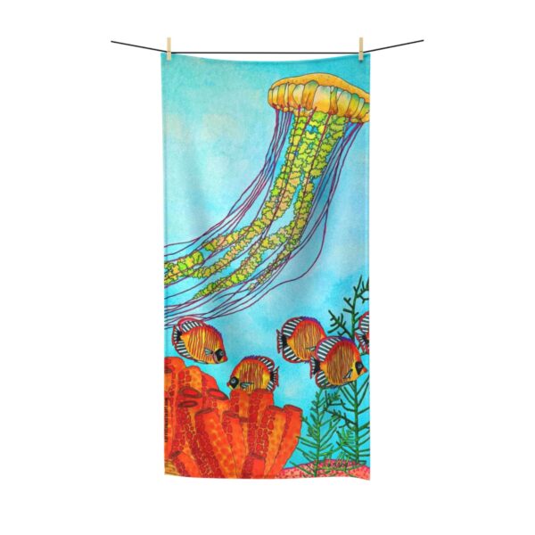 Original Towel design by © Carroll Swayze "Floating Through Paradise"