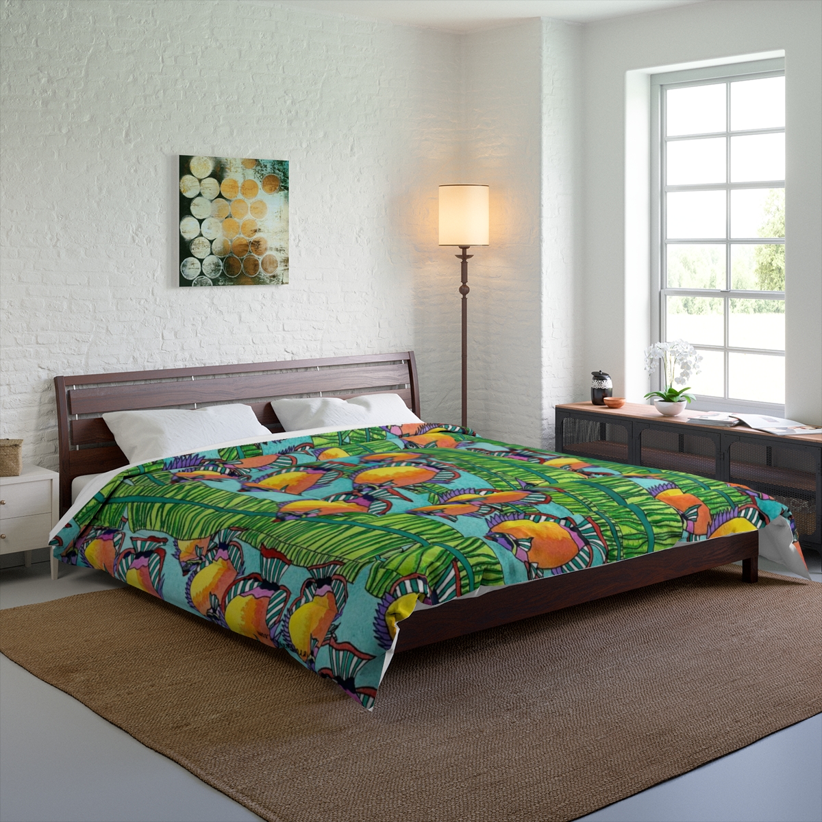 Original King Comforter design by © Carroll Swayze "Gulf Streaming"