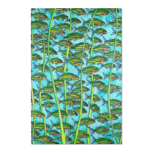 Original Area Rug design by © Carroll Swayze "Running With The Tide" - Image 7