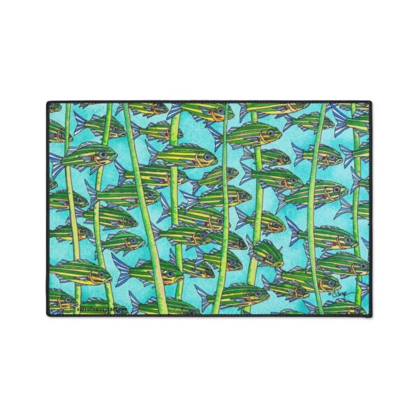 Original Heavy Duty Floor Mat design by © Carroll Swayze "Floating Through Paradise" - Image 2