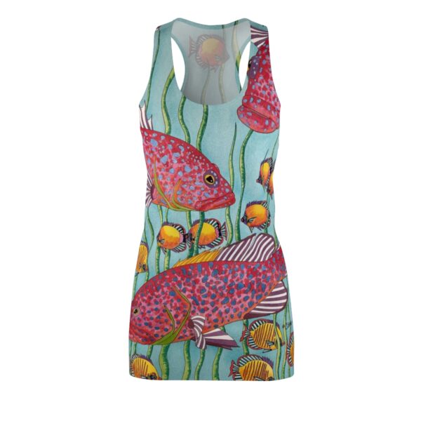 Swayze Women's Racerback Dress "Tropical Friends"