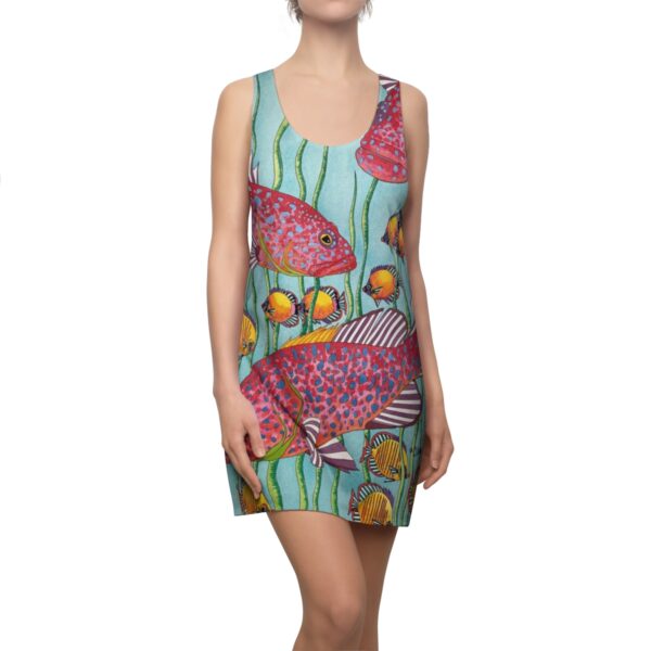 Swayze Women's Racerback Dress "Tropical Friends" - Image 5