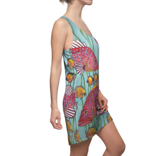 Swayze Women's Racerback Dress "Tropical Friends" - Image 6