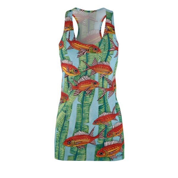 Swayze Women's Racerback Dress "Calm Ocean"