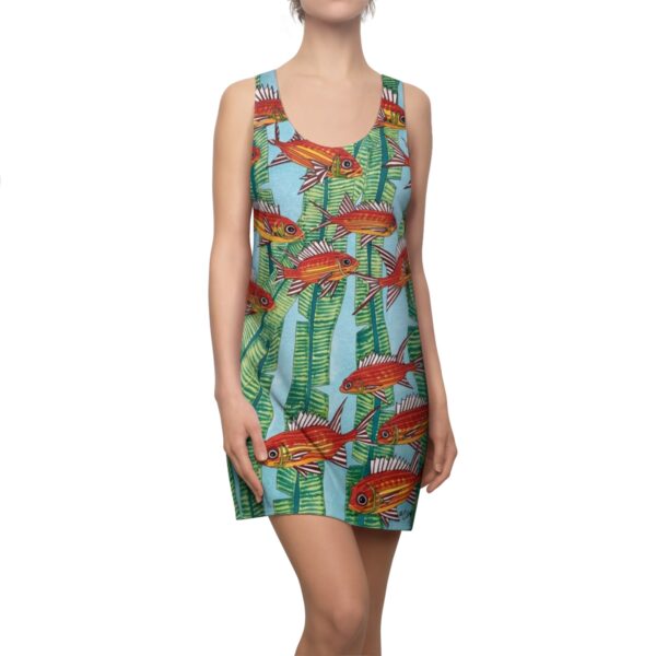 Swayze Women's Racerback Dress "Calm Ocean" - Image 5