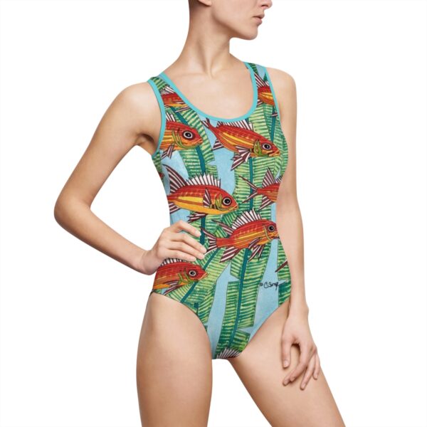 Swayze Women's Classic One-Piece Swimsuit "Calm Ocean"