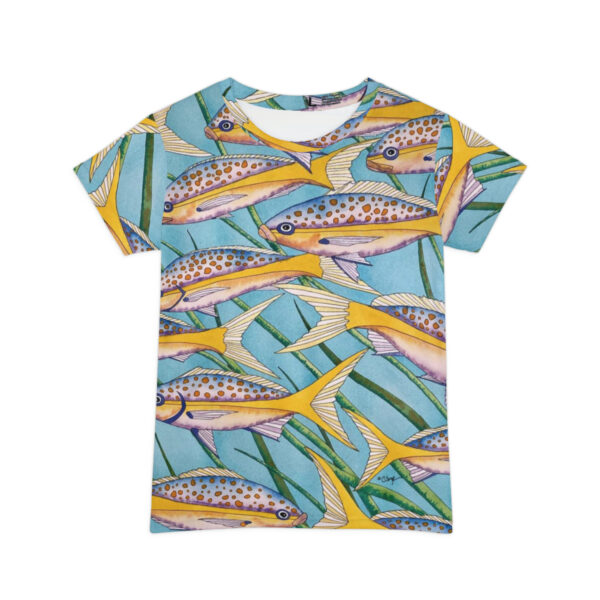 Swayze Women's Short Sleeve Sport Shirt "Undersea Patterns"