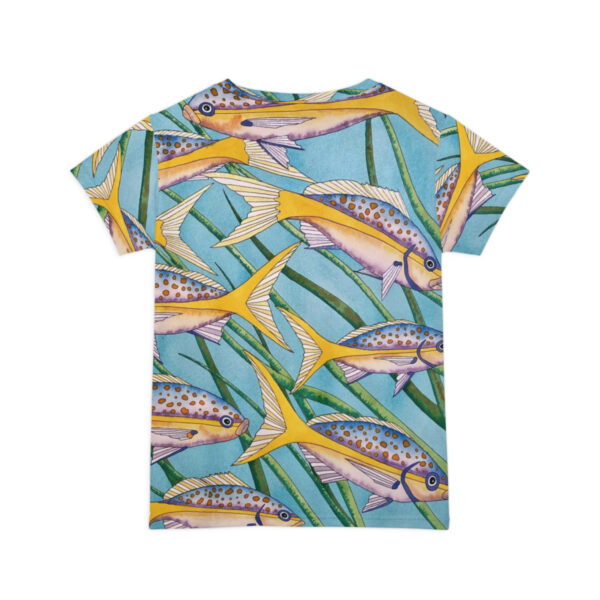 Swayze Women's Short Sleeve Sport Shirt "Undersea Patterns" - Image 2