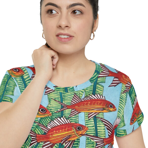 Swayze Women's Short Sleeve Sport Shirt "Calm Ocean" - Image 7