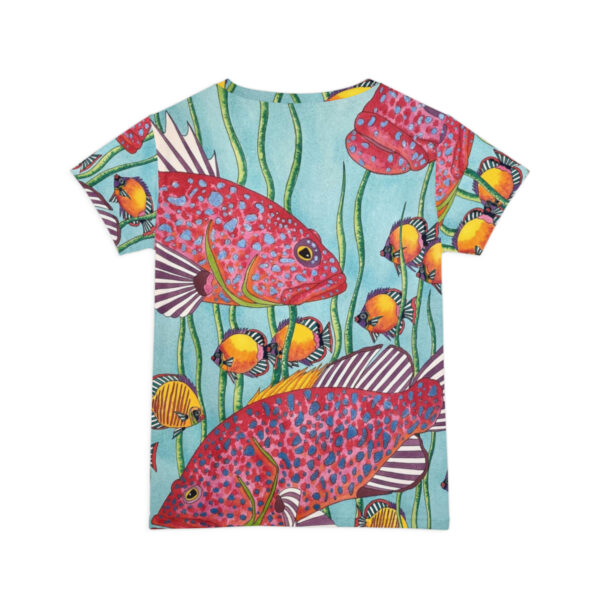 Swayze Women's Short Sleeve Sport Shirt "Tropical Friends" - Image 3